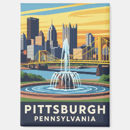 Pennsylvania Pittsburgh Travel マグネット