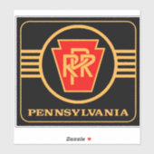 Pennsylvania Railroad Black and  Gold large Square シール (シート)