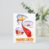 Pennsylvania Railroad Broadway Limited Streamliner ポストカード (スタンド正面)