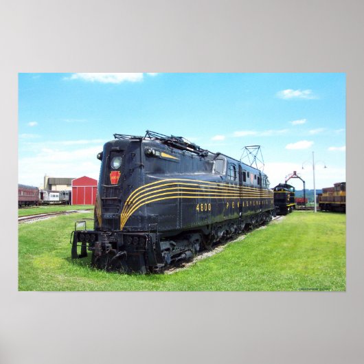 Pennsylvania Railroad Locomotive GG-1 #4800 ポスター (正面)