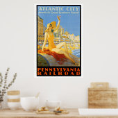 Pennsylvania Railroad to Atlantic City Poster ポスター (キッチン)