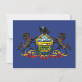 Pennsylvania State Flag Horses  ポストカード