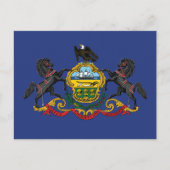 Pennsylvania State Flag Horses  ポストカード (正面)