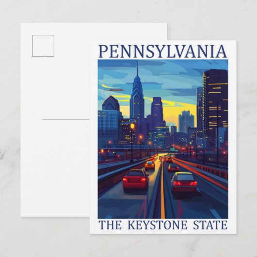 Pennsylvania the Keystone State USA Travel Place ポストカード (正面/裏面)