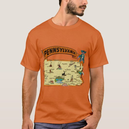 Pennsylvania - Vintage Tourism Tシャツ (正面)