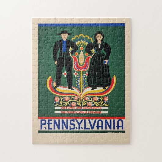 Pennsylvania, vintage travel poster, ジグソーパズル (縦)