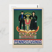 Pennsylvania, vintage travel poster, ポストカード (正面/裏面)