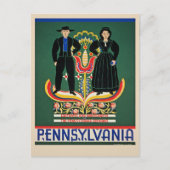 Pennsylvania, vintage travel poster, ポストカード (正面)