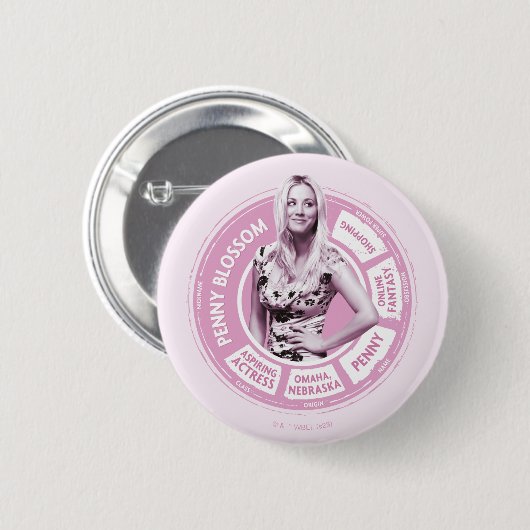 Penny Blossom Infoグラフィック 缶バッジ (正面&裏面)