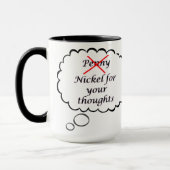 Penny for your thoughts Mug マグカップ (左)