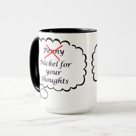 Penny for your thoughts Mug マグカップ (正面左)