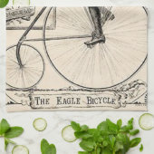 Pennyfarthing Old Timeyのビクトリアンな自転車の広告 キッチンタオル (折り畳み)