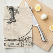 Pennyfarthing Old Timeyのビクトリアンな自転車の広告 キッチンタオル (四つ折り)