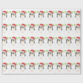 Penquinのかわいい漫画、包装紙 ラッピングペーパー (フラット)