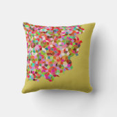 Penroseのタイルの枕(ピンクおよびベージュ色) クッション (裏面)