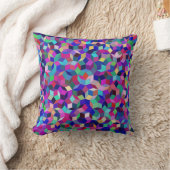 Penroseのタイルの装飾用クッション(青かマゼンタ) クッション (ブランケット)