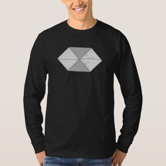 Penrose diagram cool physics diagram for physicist tシャツ (正面)