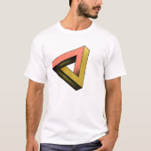 Penrose triangle, optical illusion tシャツ (正面)