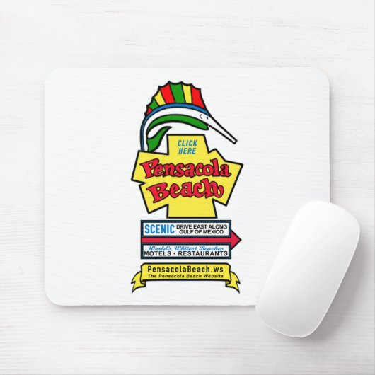 Pensacolaのビーチの印のマウスパッド マウスパッド (マウス)