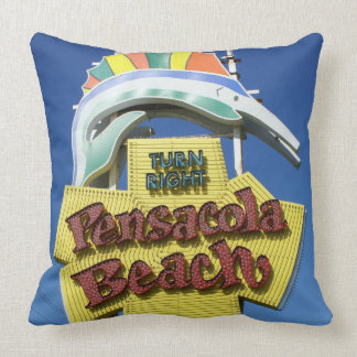 Pensacolaのビーチの印の枕 クッション