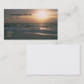 Pensacolaのビーチの日の出の名刺 名刺 (正面/裏面)