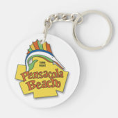Pensacolaのビーチ キーホルダー (裏面)