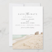 PENSACOLAフロリダ水の色のビーチ日付を保存 招待状 (正面)