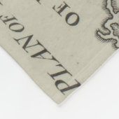 Pensacolaフロリダ(1788年)のヴィンテージの地図 フリースブランケット (角)