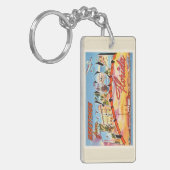 PensacolaフロリダFLの古いヴィンテージ旅行記念品 キーホルダー (正面左)