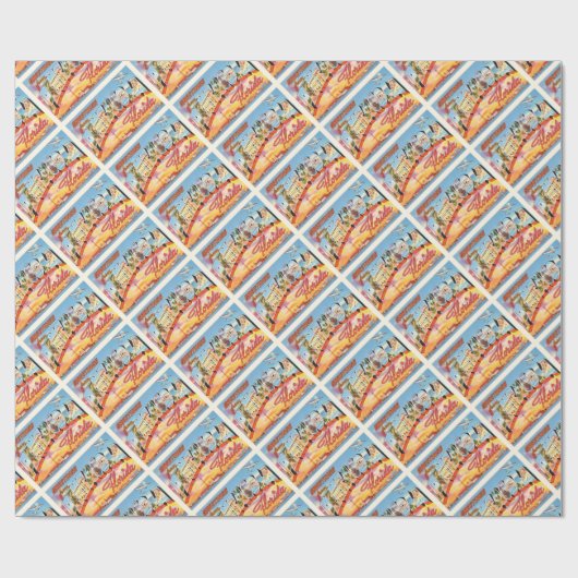 PensacolaフロリダFLの古いヴィンテージ旅行記念品 ラッピングペーパー (フラット)