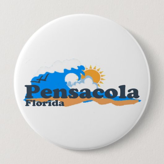 Pensacola浜 缶バッジ (正面)