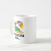 Pensacola (ビーチのカメ) コーヒーマグカップ (正面左)