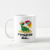 Pensacola (ビーチのカメ) コーヒーマグカップ (左)