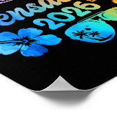 Pensacola Beach Florida 2026 Vacation Tie Dye Summ ポスター (角)