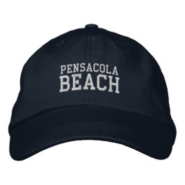 Pensacola Beach Florida Embroidered Baseball Hat 刺繍入りキャップ