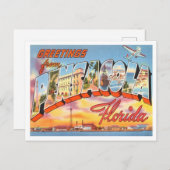 Pensacola, Florida Vintage Travelからの挨拶 ポストカード (正面/裏面)