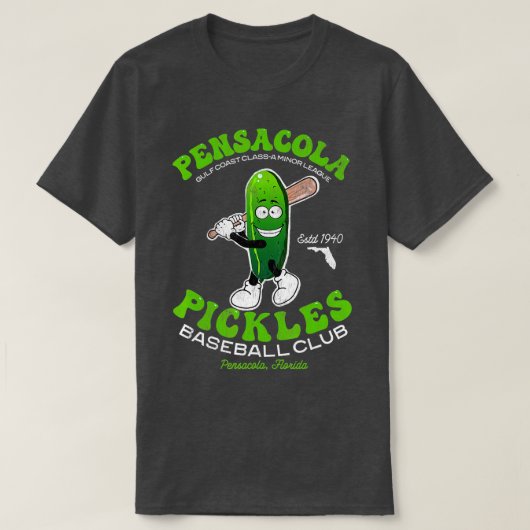 Pensacola Pickles Minor League Retro Baseball Team Tシャツ (デザイン正面)