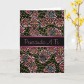 PensandoはTe、あなたのイタリアンな考えること梳きます カード (黄色い花)