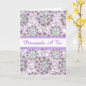 PensandoはTe、あなたのイタリアンな考えること梳きます カード (黄色い花)