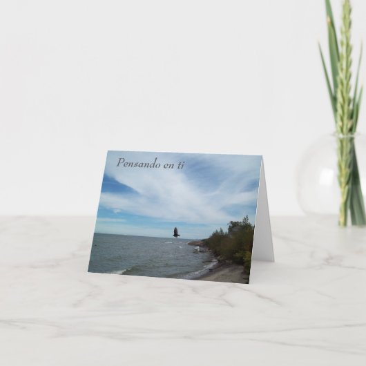 Pensando en ti greeting card カード (正面)