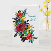 Pensando en Ti – Tarjeta Floral de Apoyo y Ánimo カード (黄色い花)