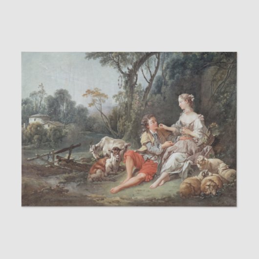 Pense-t-il Aux Raisins by Franois Boucher 薄葉紙 (正面)