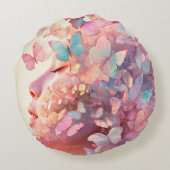 Pensées Papillons - Butterfly Thoughts ラウンドクッション (裏面)