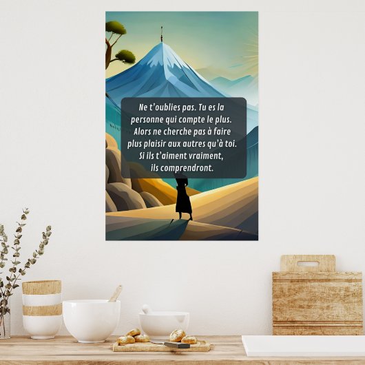 Penses à toi et ne t'oublie pas ポスター (キッチン)
