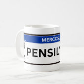 Pensilvania Mercosur コーヒーマグカップ (正面左)