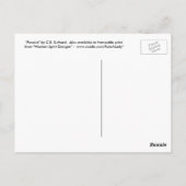 "Pensive"女性のカーボーイはがき ポストカード (裏面)