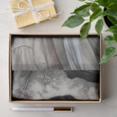 Pensive Blossom Angel Stone Bench Vintage Decoupag 薄葉紙 (ギフト)