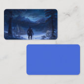 Pensive Knight of the Winter Wonderland Bookmark 名刺 (正面/裏面)
