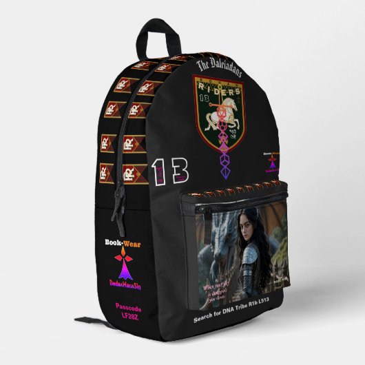 Penster T-Shirt プリントバックパック (裏面左端)