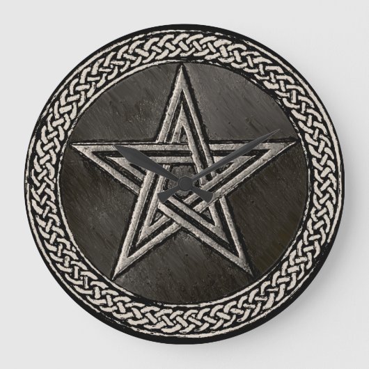 Pentacle Celtic Circle ラージ壁時計 (正面)